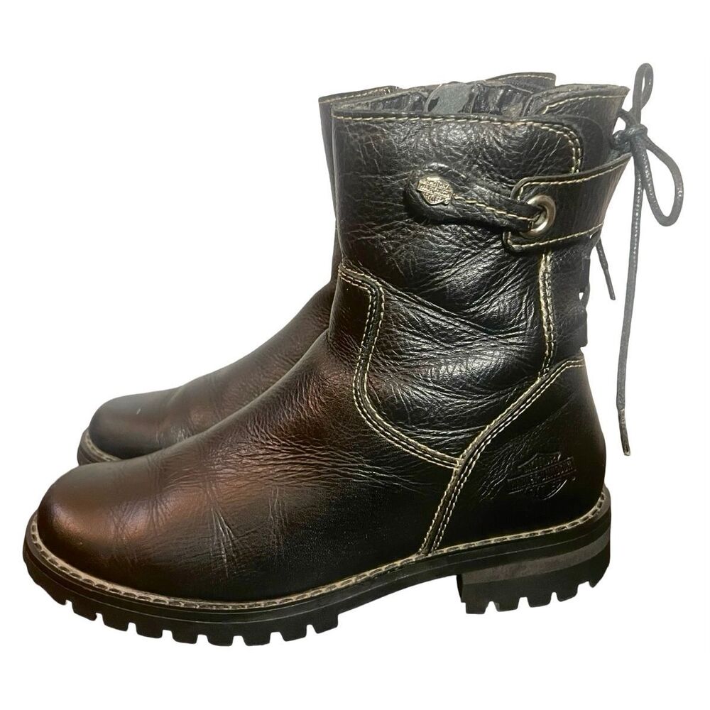 Harley-Davidson Leather Riding Boots - Picture 4 of 9